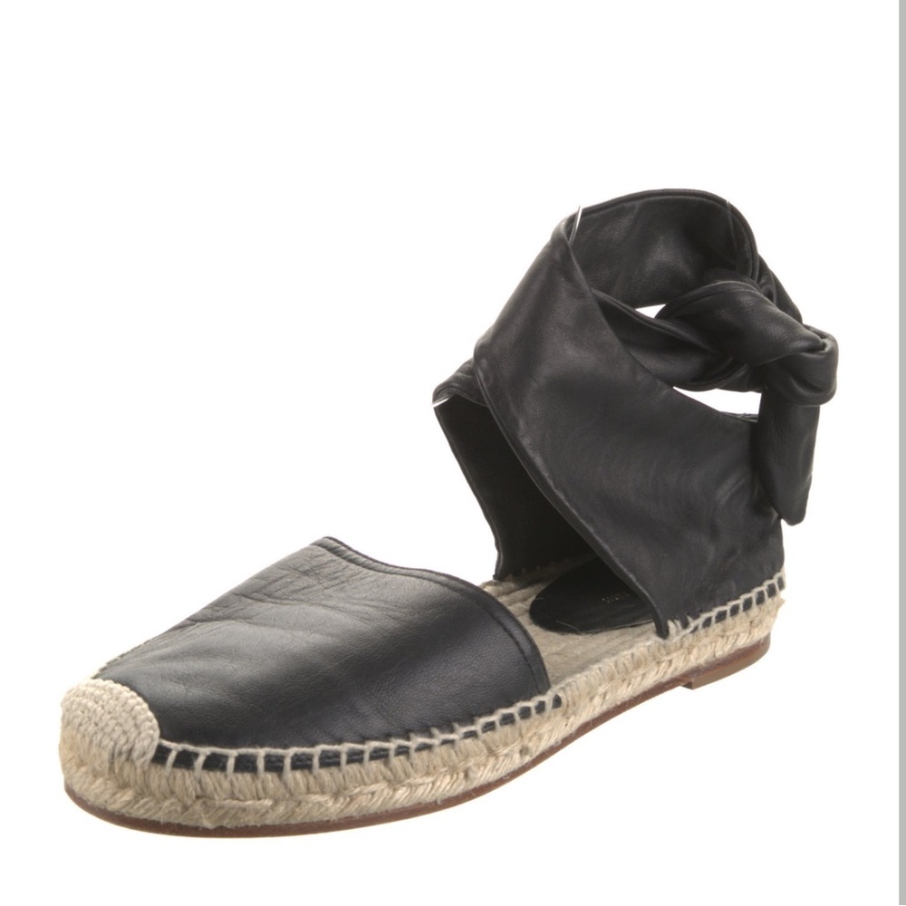 Celine Leather Espadrille Black SZ 6/36